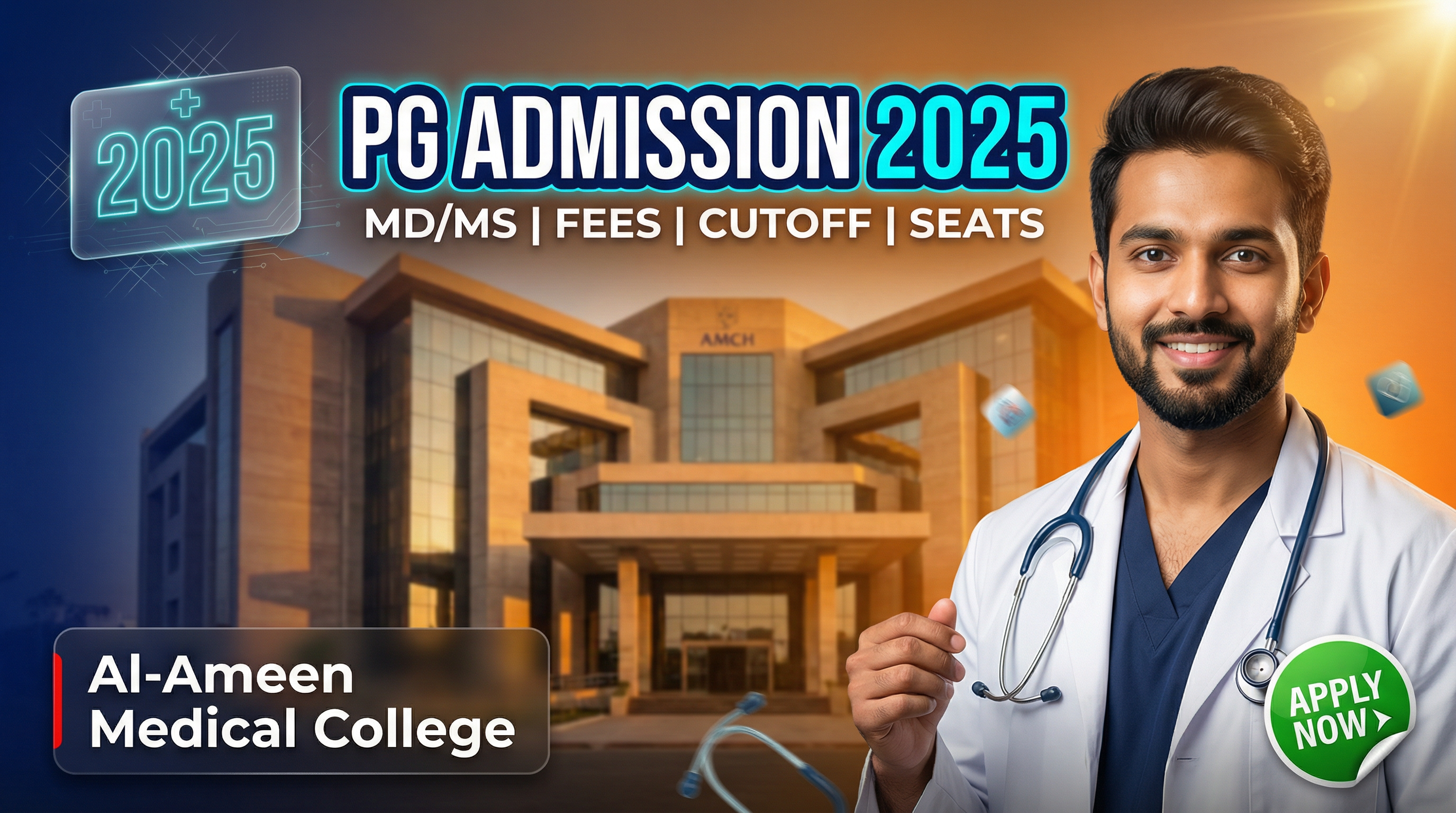 Al-Ameen Medical college Hospital (AMCH) Bijapur PG(MD/MS) : Admission 2025, Fees Structure, Seat Matrix, Courses Offered, Cutoff, Counselling, Contact